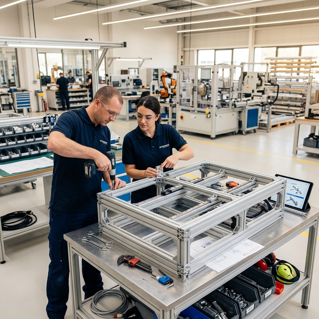 Produktion und Montage bei alcom